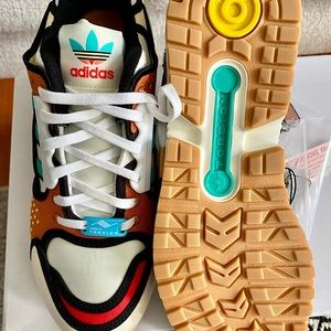 Adidas ZX 10000 Krusty The Clown sneakers.